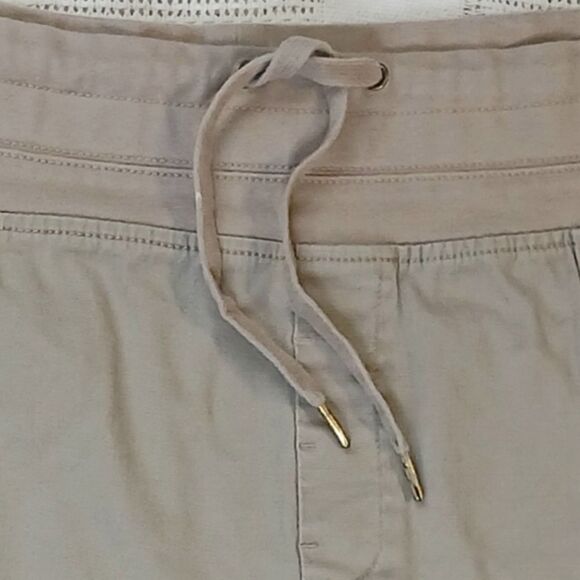 TERRA & SKY Cotton Khaki Shorts Cargo Pockets Draw String Plus Size 3X - Picture 2 of 12